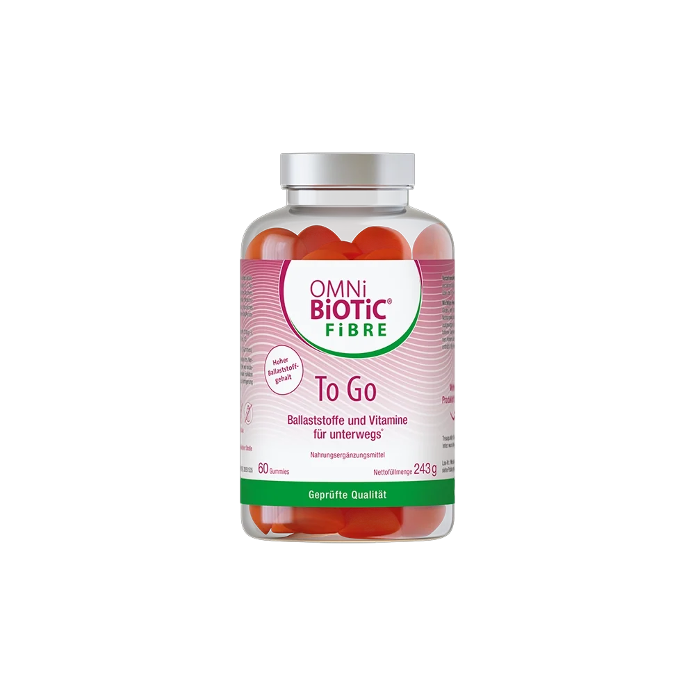 Eine Packung OMNi-BiOTiC FiBRE To Go, 60 Gummies