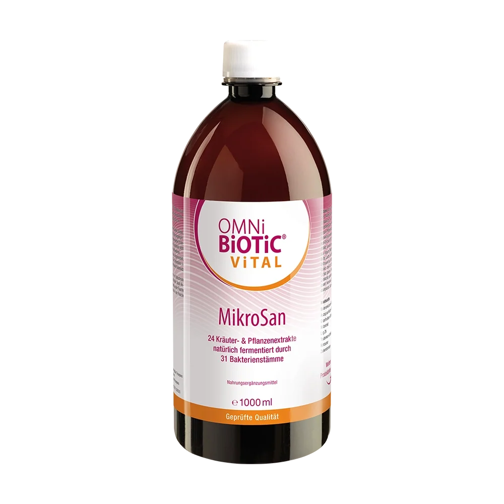 Eine Flasche OMNi-BiOTiC Vital MikroSan, 1000 Milliliter