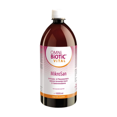 Eine Flasche OMNi-BiOTiC Vital MikroSan, 1000 Milliliter