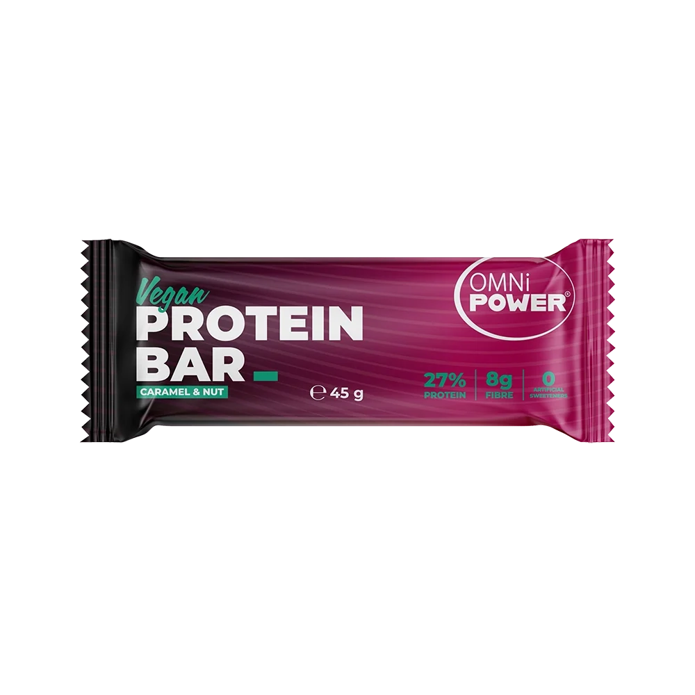 Ein OMNi-POWER PROTEIN BAR Riegel