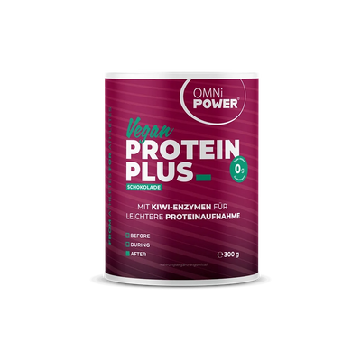 Eine Packung OMNi-POWER PROTEIN PLUS, Schokolade 300 Gramm