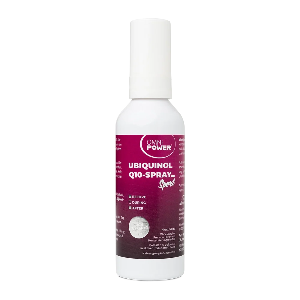 Ein OMNi-POWER Ubiquinol Q10 Spray Sport, 50 Milliliter